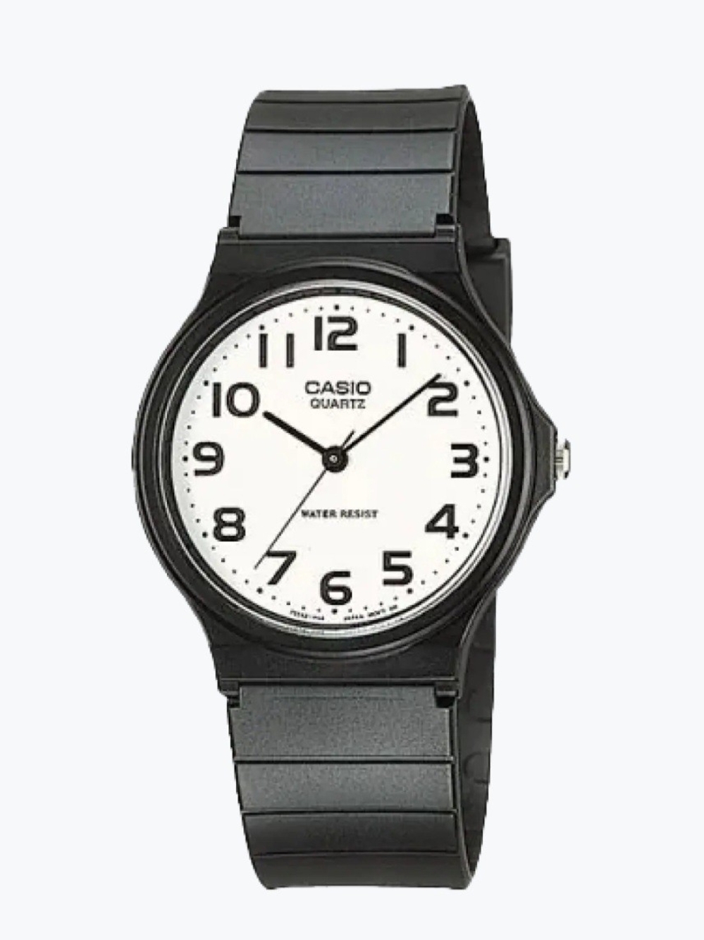 Casio MQ-24 Unisex Quartz Watch Black Resin Strap 34mm New 1330 Movement